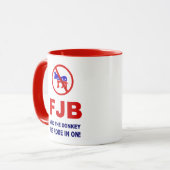 FJB und der Esel, in den er gereist ist! Tasse (Vorderseite Links)