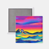 Fjellandskap 10 magnet (Vorderseite/Rückseite)