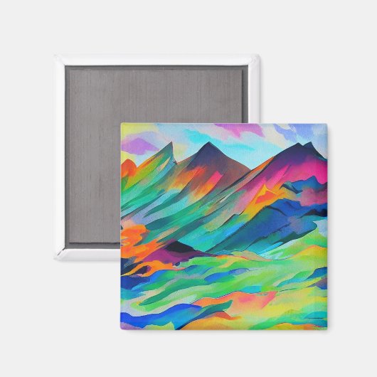 Fjellandskap 9 magnet (Vorderseite/Rückseite)