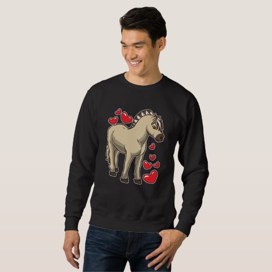 Fjord Horse Gift Idee Sweatshirt (Vorne ganz)