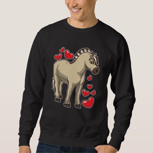 Fjord Horse Gift Idee Sweatshirt (Vorderseite)