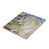 Fjord Horse Pony Mural Design Stilvolle Landschaft Fliese (Seite)