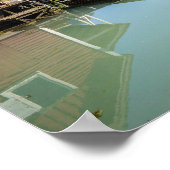 Fjord-Landschaft in Norwegen-Plakat Poster (Ecke)