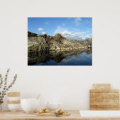 Fjord Reflektionen 1 Poster (Küche)