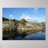 Fjord Reflektionen 1 Poster (Vorne)