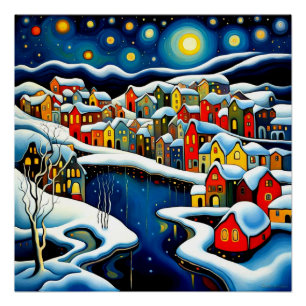 Fjord Winter 1 Poster