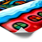 Fjord Winter 3 Poster (Ecke)