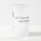 Fjorde und Bier Mattglas Bierglas (Mittel)