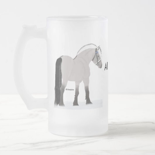 Fjorde und Bier Mattglas Bierglas (Links)