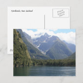 Fjordland, Neuseeland Postkarte (Vorne/Hinten)