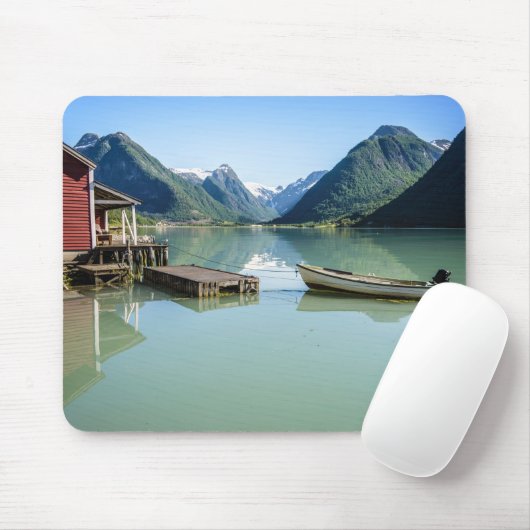 Fjordlandschaft in Norwegen mousepad (Mit Mouse)