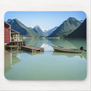 Fjordlandschaft in Norwegen mousepad