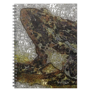 FK-Ähnliche Frosch-Malerei Frida Kahlos Notizblock
