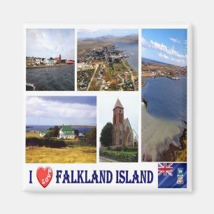 FK - Falklandinseln - Port Stanley - I - Liebe Magnet