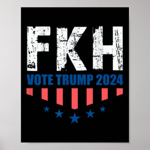 Fkh Trump 2024 Foxtrot Kilo Hotel Lustig Poster