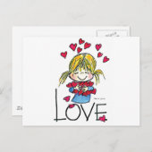 FL-004 Große Liebe Postkarte (Vorne/Hinten)