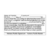 FL Copy Certification Briefmarke Permastempel (Design)