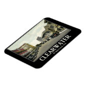 FL, Florida, Vintager Stil Magnet (Linke Seite)