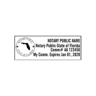 FL Self-Ink Notary Briefmarke Permastempel