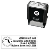 FL Self-Ink Notary Briefmarke Permastempel (Beispiel)