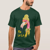 Fla La Florida Flamingo Weihnachten T-Shirt (Vorderseite)