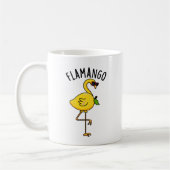 Fla-mango Funny Flamingo Pun Kaffeetasse (Links)