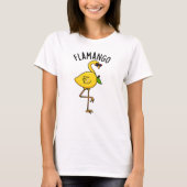 Fla-mango Funny Flamingo Pun T-Shirt (Vorderseite)