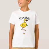 Fla-mango Funny Flamingo Pun T-Shirt (Vorderseite)