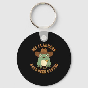 Flabbers sind lustiger Sheriff-Frosch-Cowboy gaste Schlüsselanhänger
