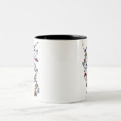 Flabby_Expression Zweifarbige Tasse (Mittel)