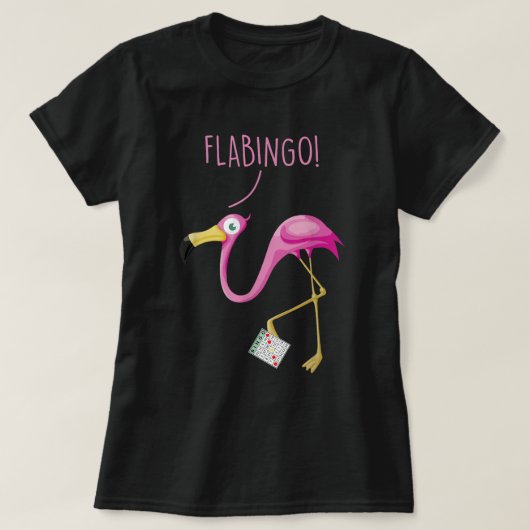 Flabingo! Lucky Player Bingo Player Bingo Addict T-Shirt (Design vorne)