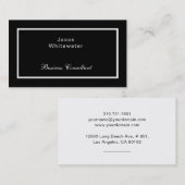 Flach glatte elegante berufliche Geschäfts-Karte Visitenkarte (Vorne/Hinten)