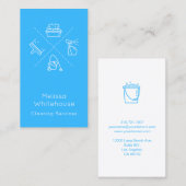 Flach glatte moderne Reinigung hält Visitenkarte (Vorne/Hinten)