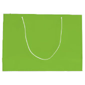 Flach-grüner Hintergrund – Schultextur Große Geschenktüte (Rückseite)