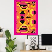 Flach liegen oder flach lügen poster (Heimbüro)