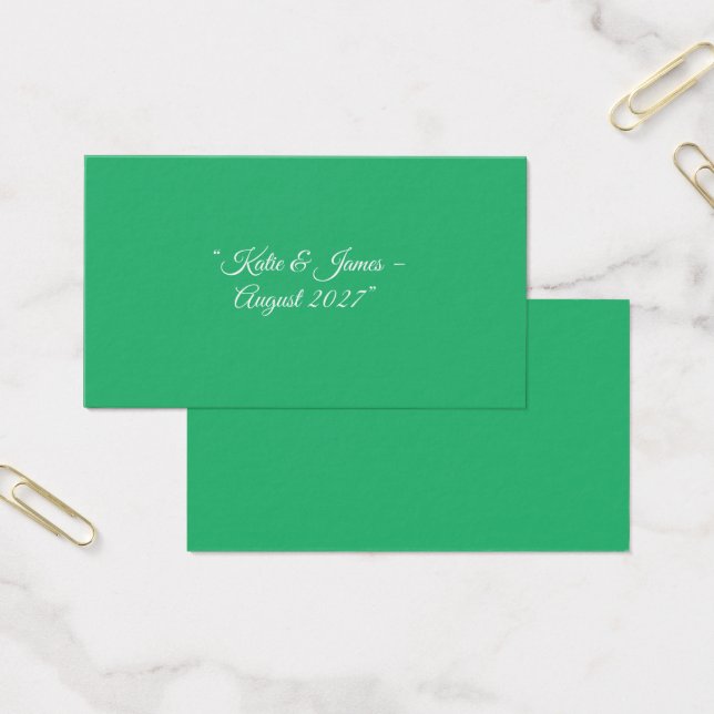 Flach mintgrüner Hintergrund – Hochzeitsdesign (Büro)