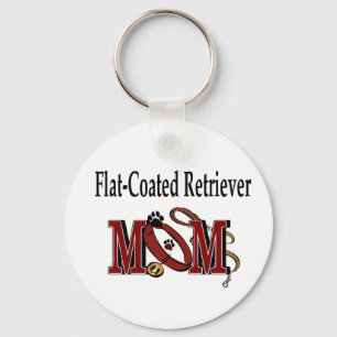 Flach-Überzogene Retriever-Mama-Geschenke Schlüsselanhänger