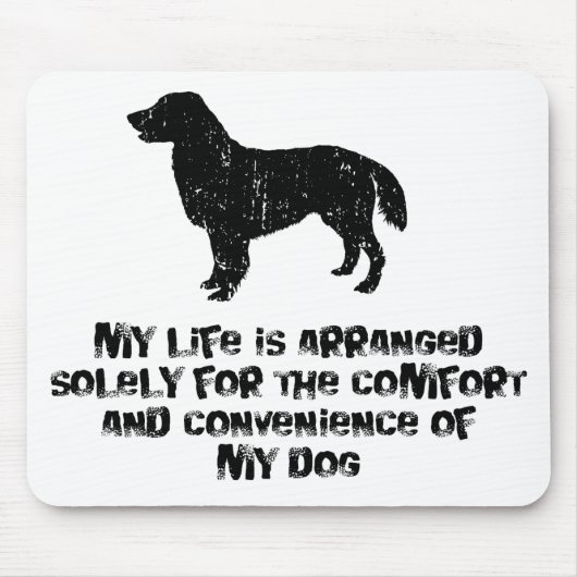 Flach-Überzogener Retriever Mousepad (Vorne)