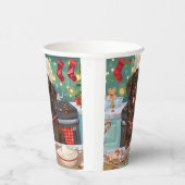 Flach überzogenes Retriever Holiday Baking: Weihna Pappbecher (Rechts)