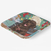 Flach überzogenes Retriever Holiday Baking: Weihna Pappteller (Gewinkelt)