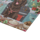 Flach überzogenes Retriever Holiday Baking: Weihna Schneidebrett (Ecke)