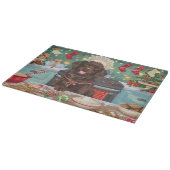 Flach überzogenes Retriever Holiday Baking: Weihna Schneidebrett (Ecke)