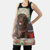 Flach überzogenes Retriever Holiday Baking: Weihna Schürze (InSitu)