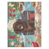 Flach überzogenes Retriever Holiday Baking: Weihna Tischdecke (Vorderseite)