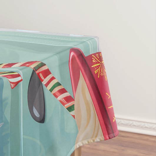 Flach überzogenes Retriever Holiday Baking: Weihna Tischdecke (Beispiel)