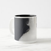 Flach-Unterseite Flasche Zweifarbige Tasse (Vorderseite Links)