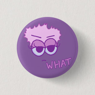 Flach welcher Knopf (Veilchen und Lavendel auf Button