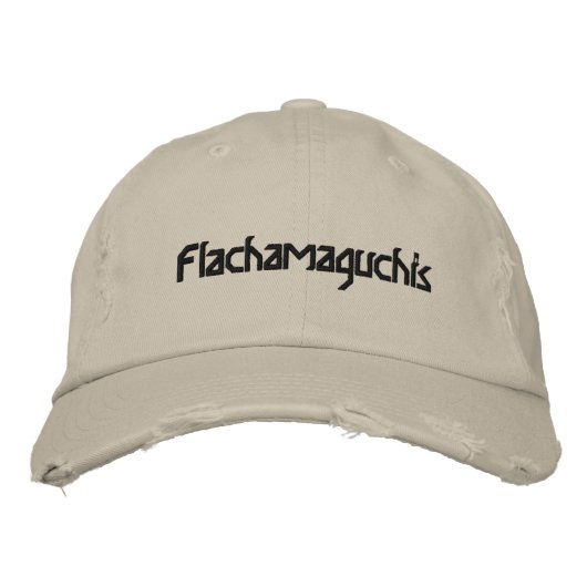 Flachamaguchis Bestickte Kappe (Vorderseite)