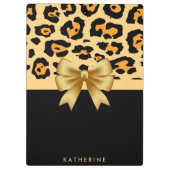 Flachband und Leopard Klemmbrett (Rückseite)
