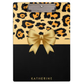 Flachband und Leopard Klemmbrett (Vorderseite)